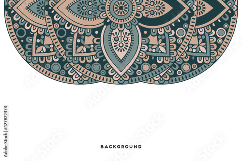 Vector islamic background with mandala