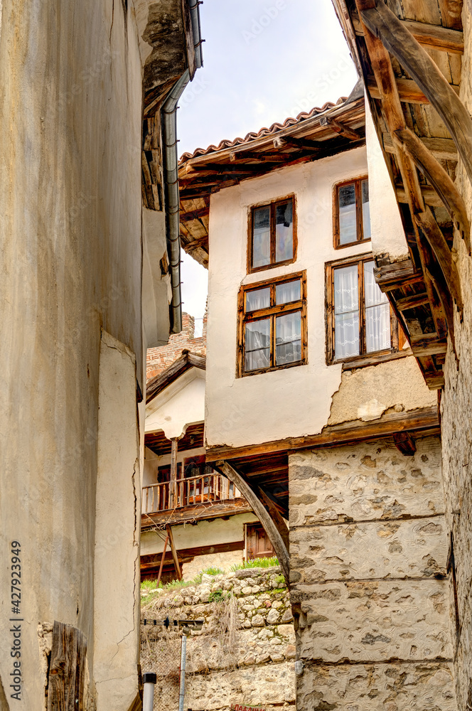 Melnik, smallest village in Bulgaria, HDR Image