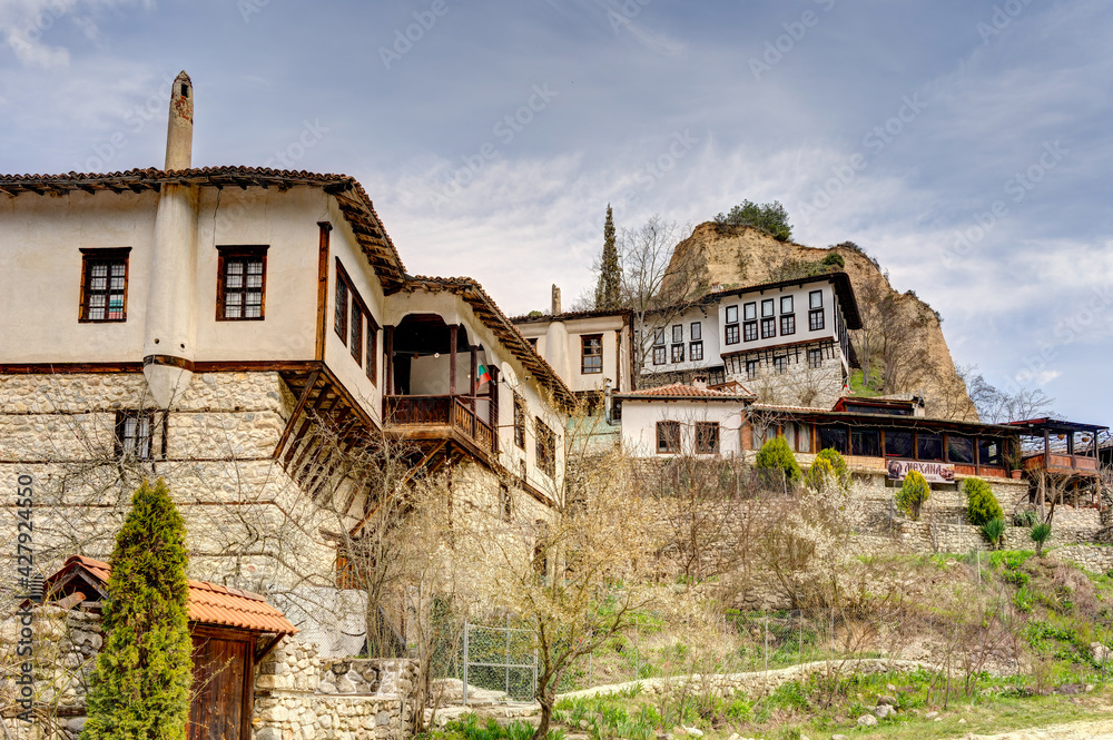 Melnik, smallest village in Bulgaria, HDR Image