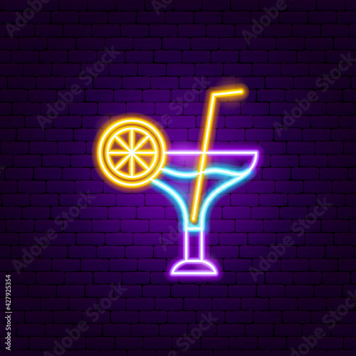 Cocktail Drink Neon Sign