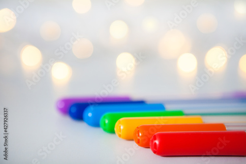 Rainbow pens photo