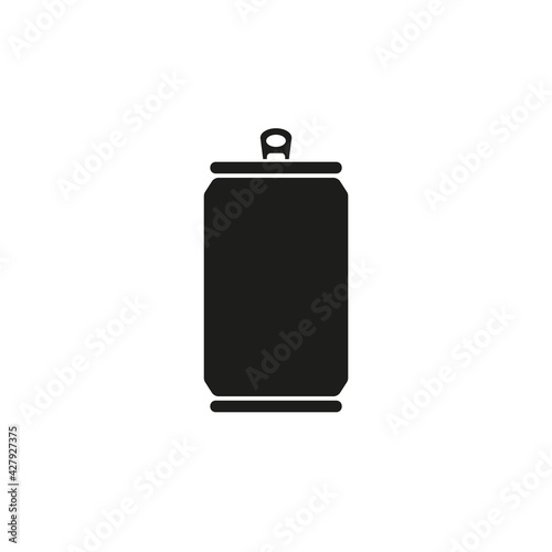 Beer can icon. Simple vector illustration on a white background