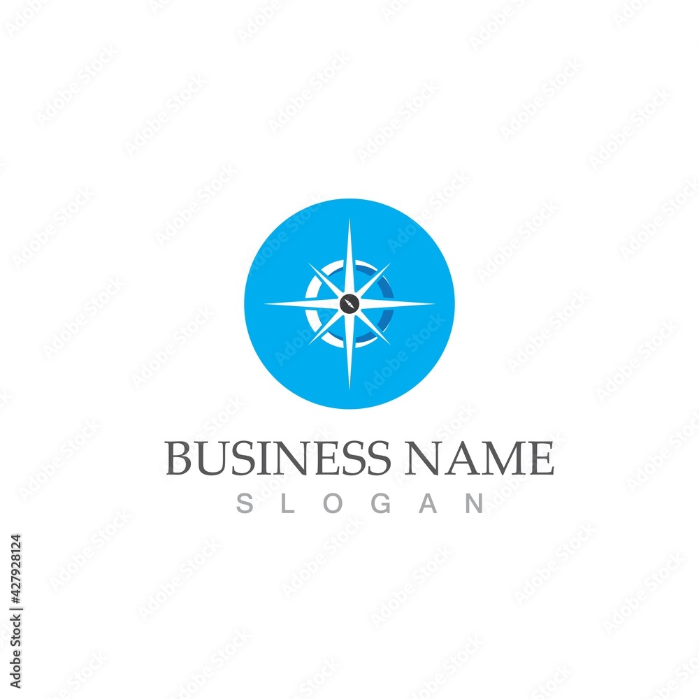 compass logo template vector icon illustration compass logo template vector icon illustration