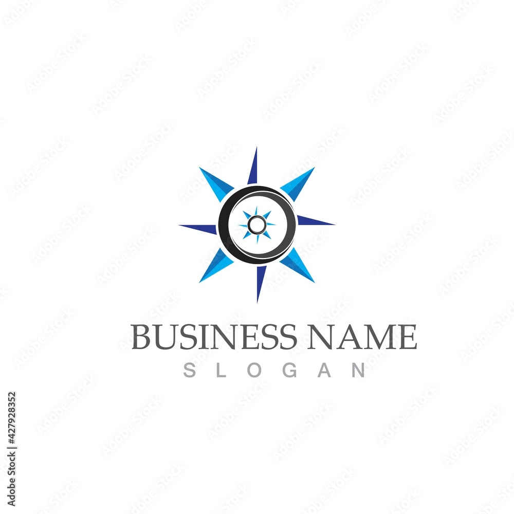 compass logo template vector icon illustration compass logo template vector icon illustration