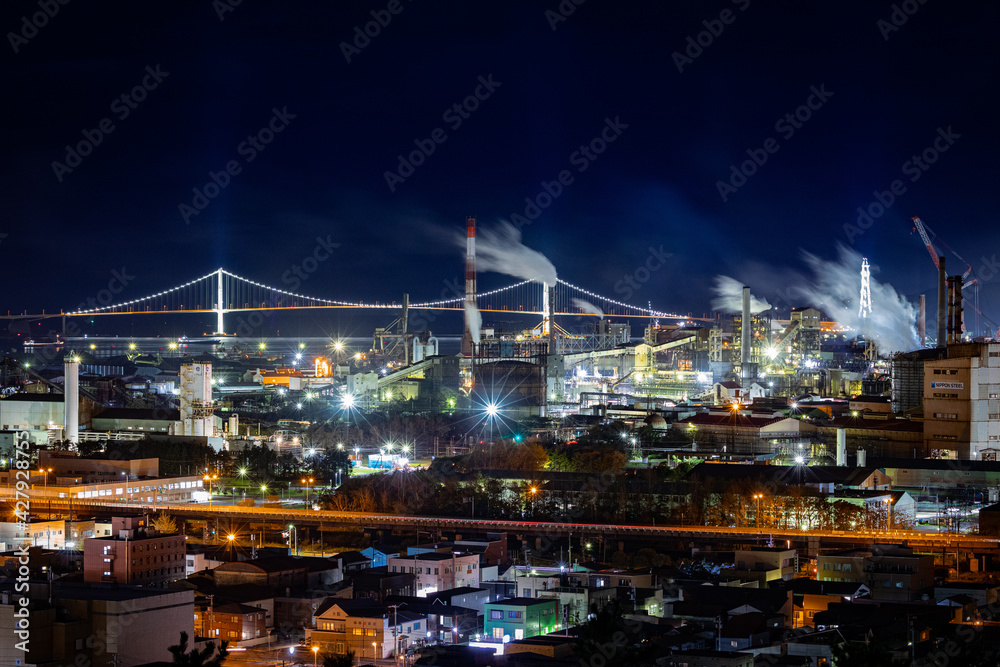室蘭市の工場夜景