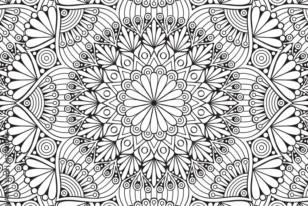 Fototapeta premium Vector islamic background with mandala