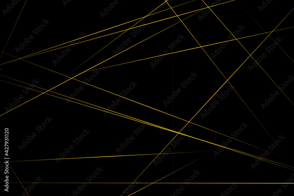 Fototapeta premium Abstract black with gold lines, triangles background modern design. Vector illustration EPS 10.