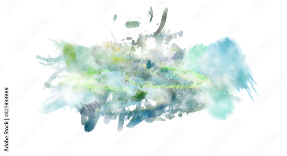 Fototapeta premium Brushed Painted Abstract Background. Brush stroked painting. Artistic vibrant and colorful wallpaper..