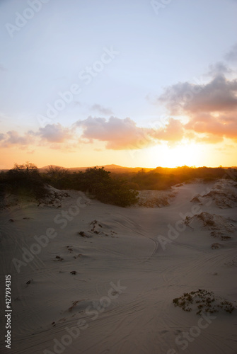 sunset on the beach