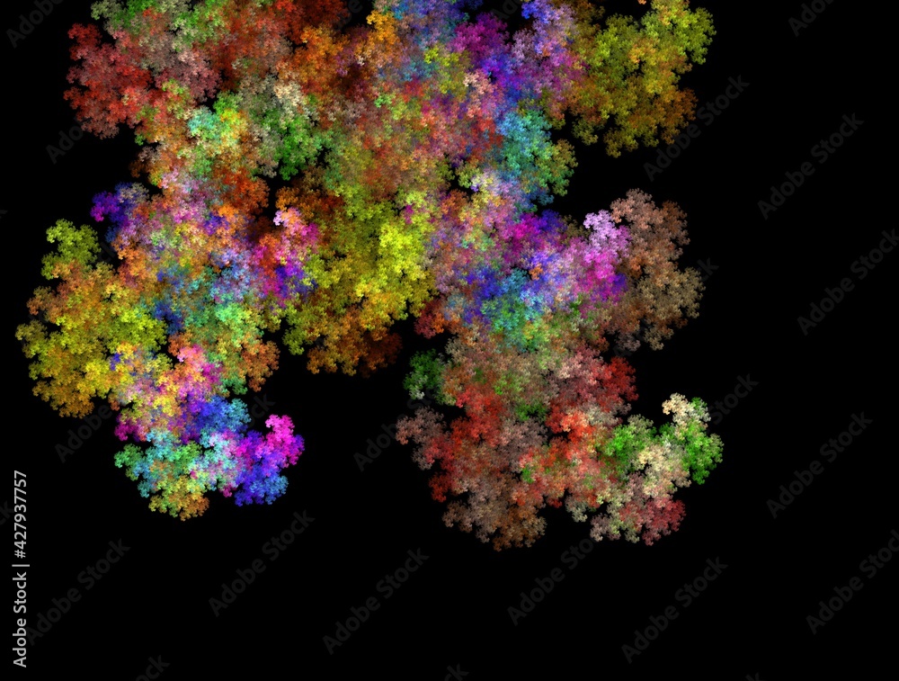 Imaginatory fractal background generated Image