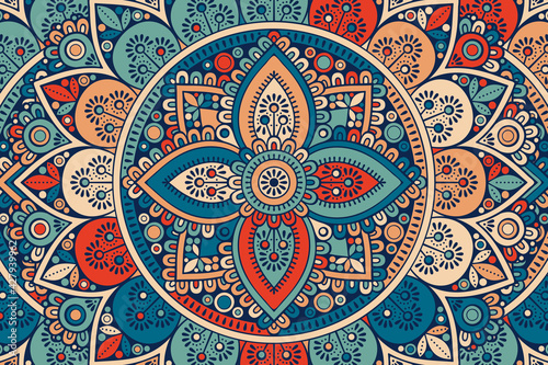 Vector islamic background with mandala