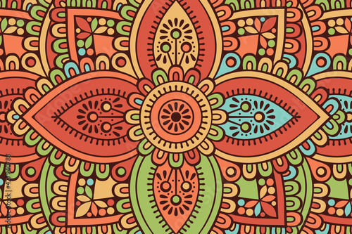 Vector islamic background with mandala