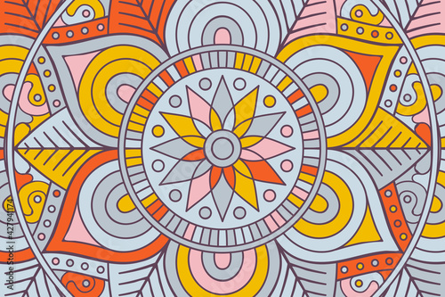 Vector islamic background with mandala