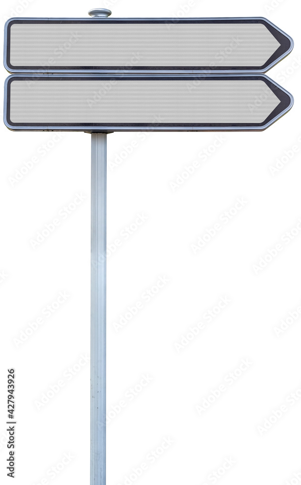 Panneau de signalisation routière, fond blanc Panneau de signalisation routière, fond blanc
