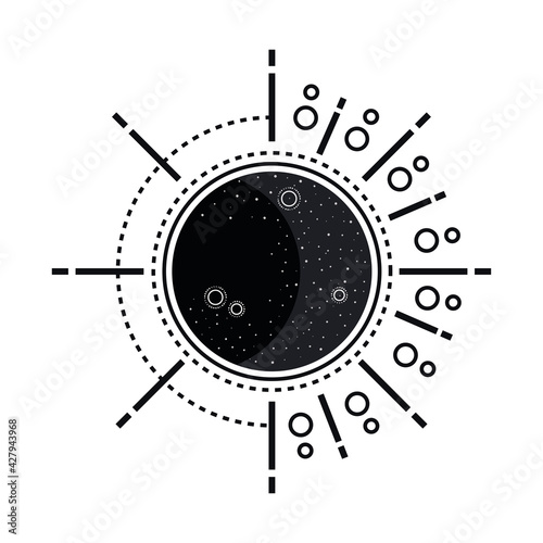 moon phase waxing gibbus photo