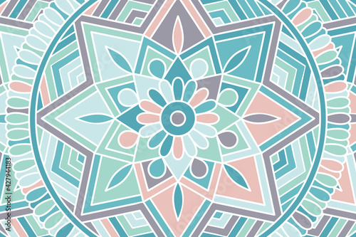 Vector islamic background with mandala