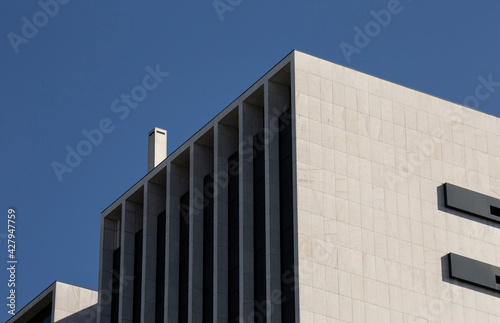Modern Building Windows, Braga, Portugal.
