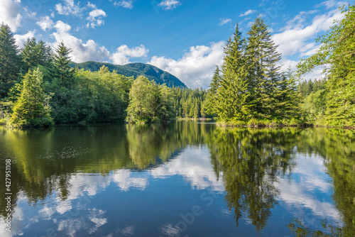 Majestic mountain lake in Canada.