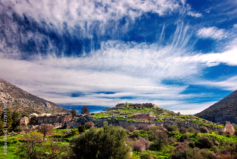Fototapeta premium The Acropolis of ancient Mycenae (