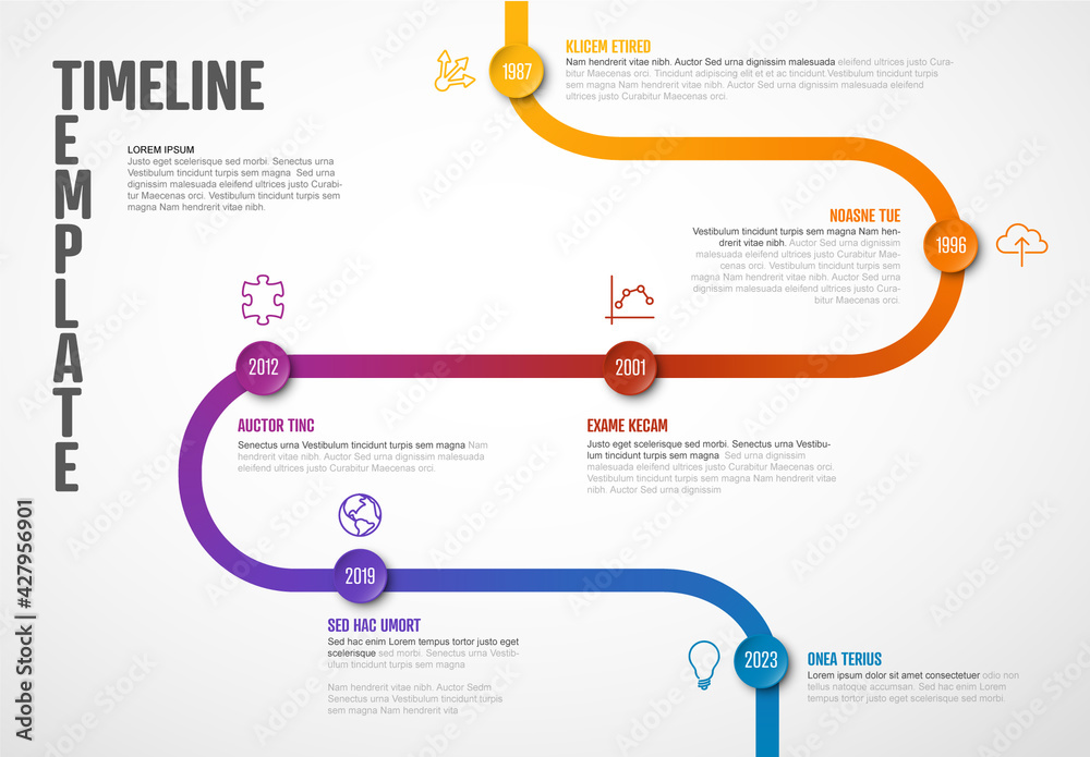 Infographic Curved Timeline Template Stock Template Adobe Stock Infographic Curved Timeline Template Stock Template Adobe Stock