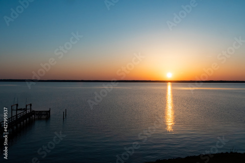 Sunrise over the Rappahannock River in Northern Virginia
