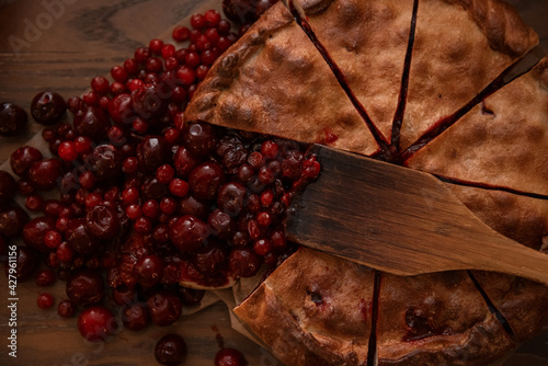 Berries pie with fresh berr...