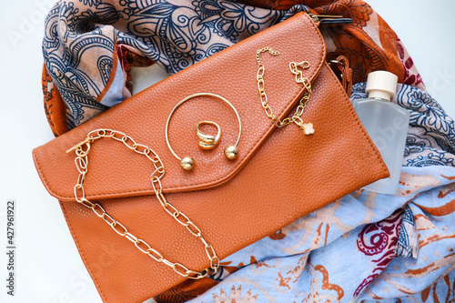 women's accessories. women's handbag, watches and jewelry 