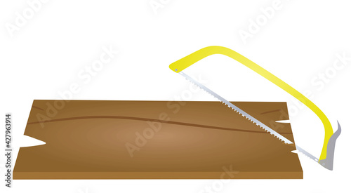 Hand cross cutter tool. vector