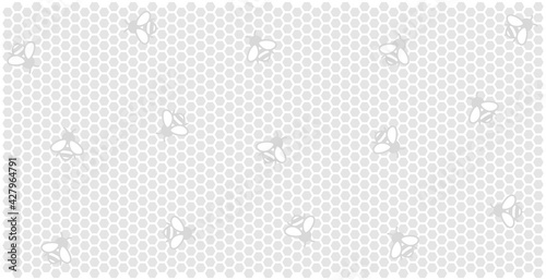 ARRIÈRE-PLAN NID D'ABEILLE GRIS CLAIR