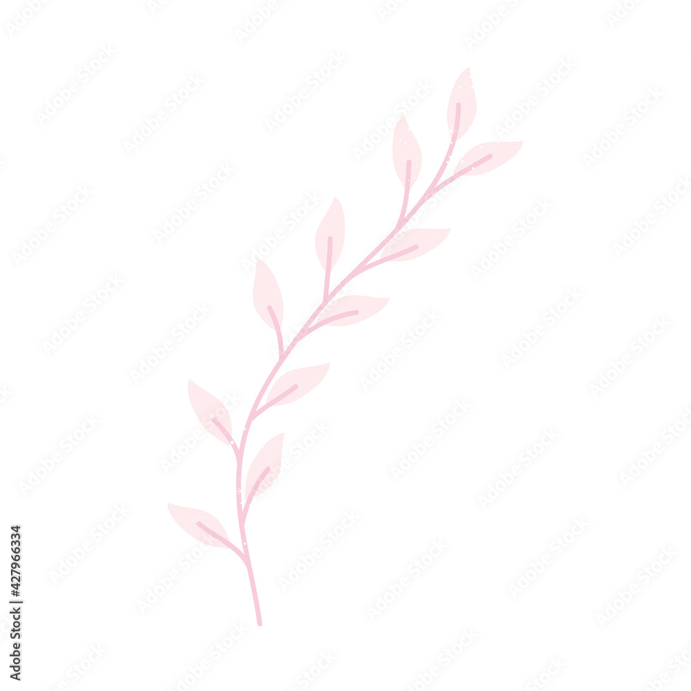 pink foliage branch