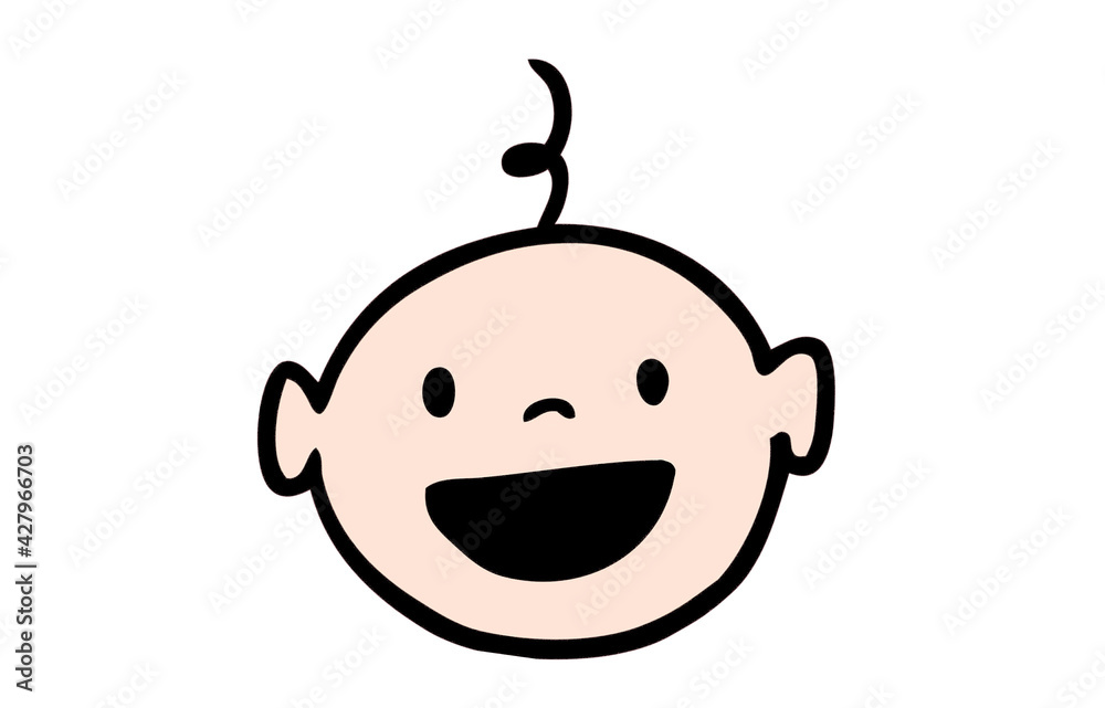 a happy smiling child face a happy smiling child face