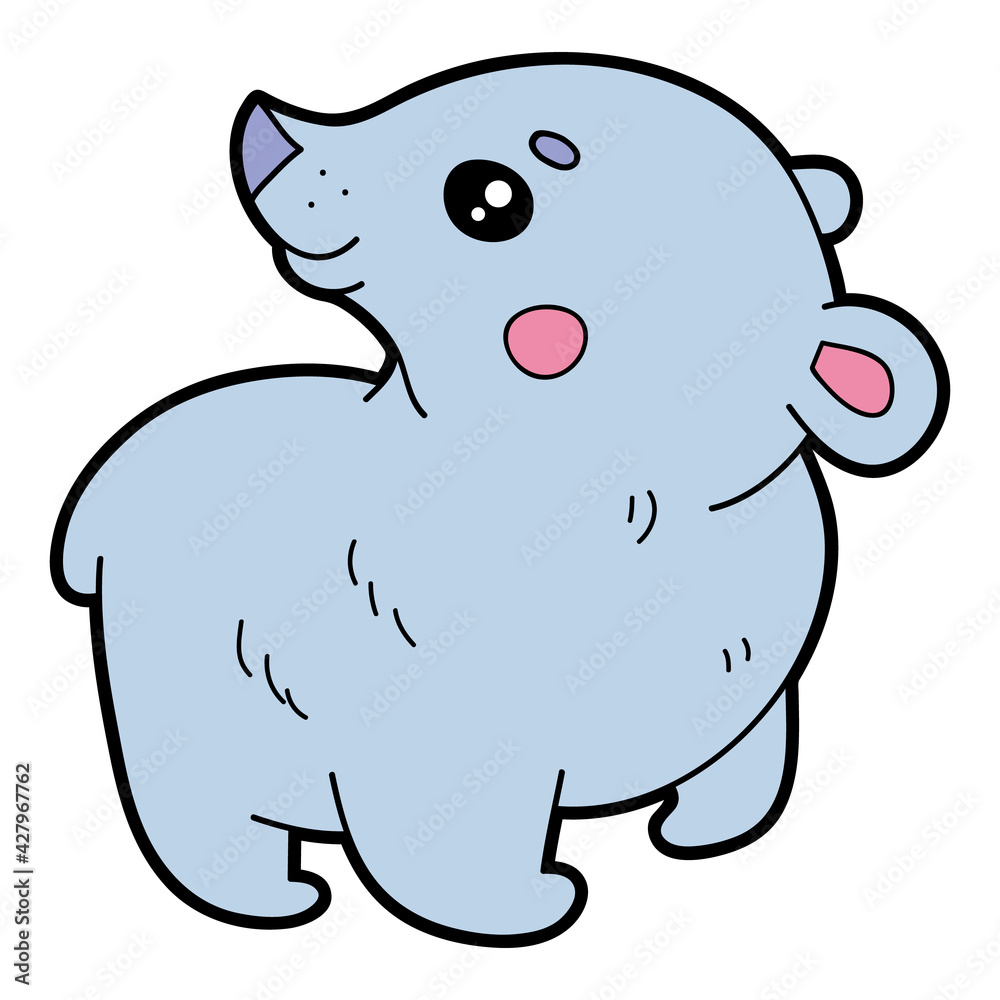 Vector educational illustration of cute cartoon bear for children and scrap book Vector educational illustration of cute cartoon bear for children and scrap book