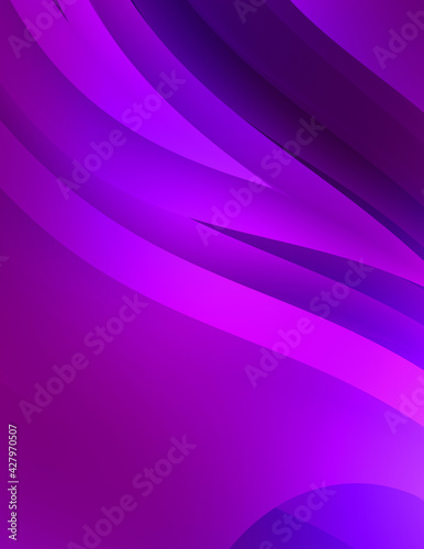 Abstract background with colorful gradient. Vibrant graphic wallpaper with stripes design. Fluid 2D illustration of modern movement.