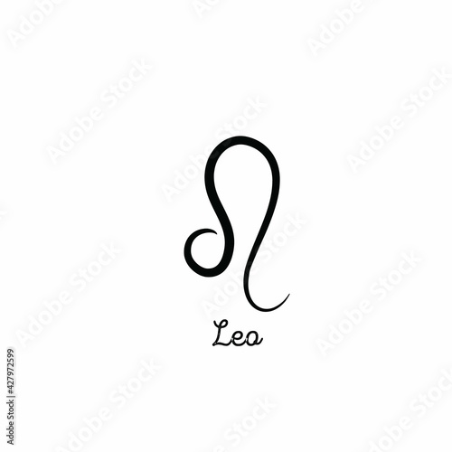 Fotografie, Obraz Hand drawn leo zodiac illustration