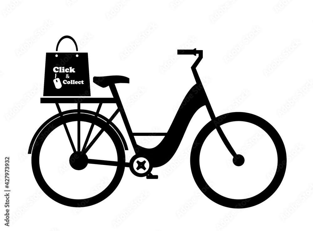Click & collect, achat en ligne liver à vélo