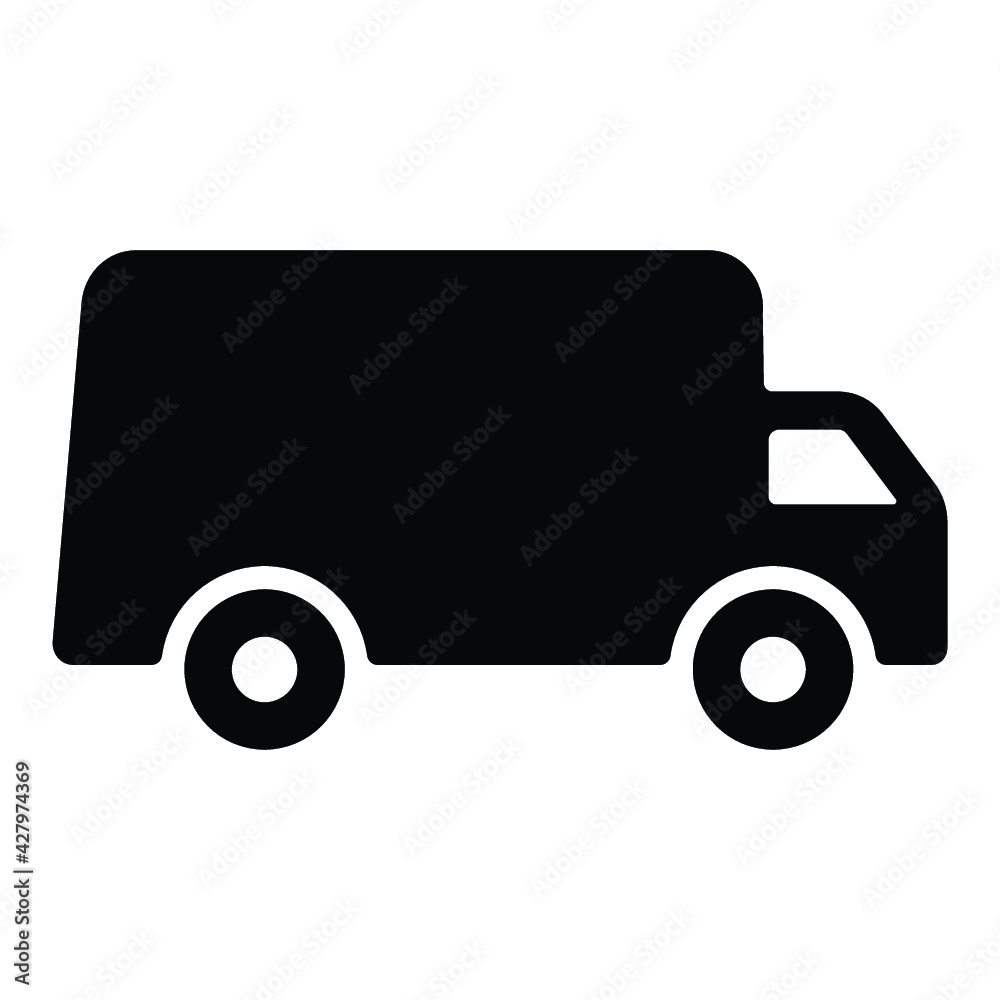 truck, delivery van icon design vector truck, delivery van icon design vector