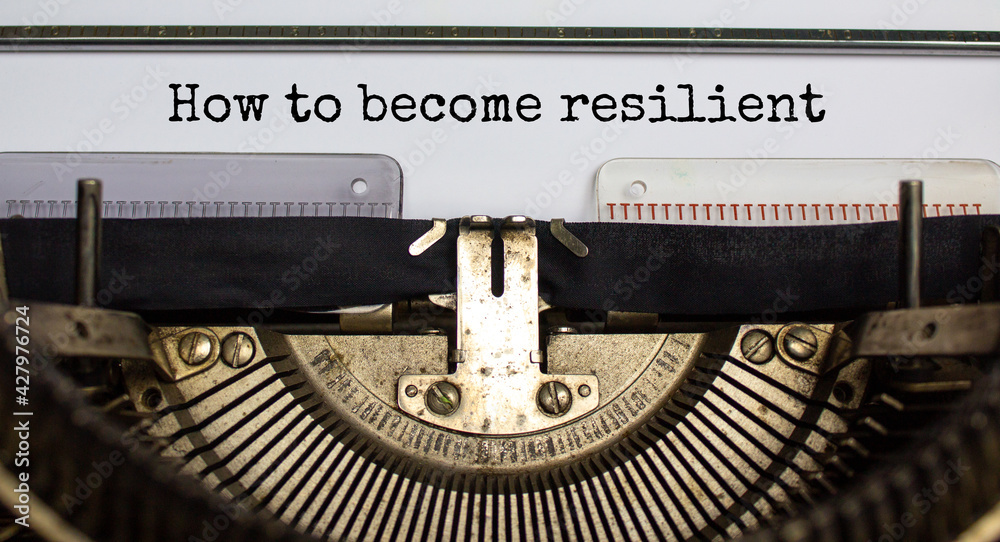 Foto De How To Become Resilient Symbol. Concept Words 'How To Become ...