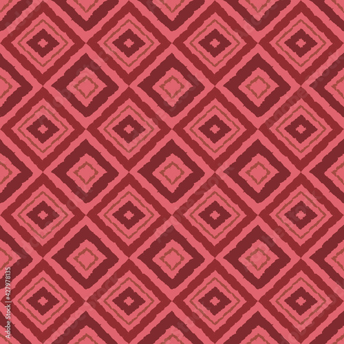 Seamless pattern with geometric elements in tribal style. Prehistoric drawings. Outline.