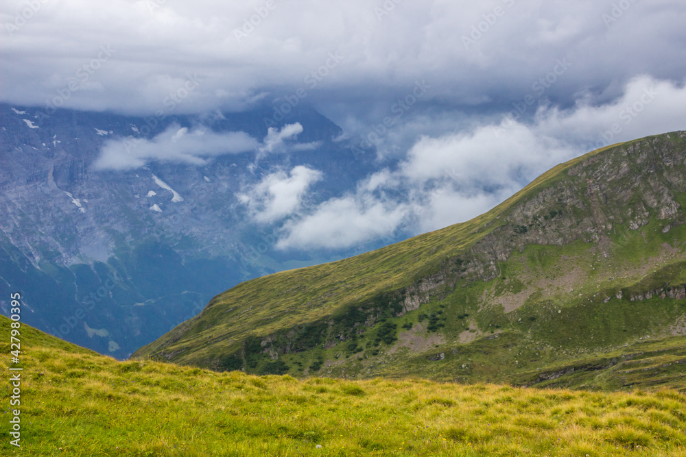 Fototapeta premium Grindewald Valley and mountain trail in Switzerland