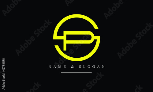 PS, SP, P, S abstract letters logo monogram