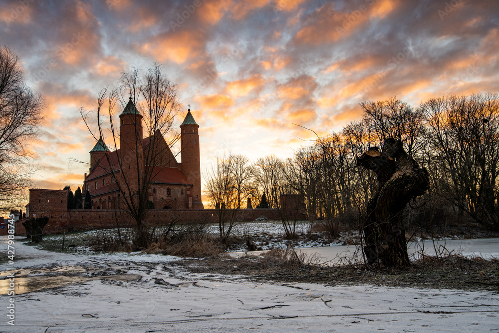 Basilica of St. John the Baptist and St. Roch in Brochów Stock Photo ...