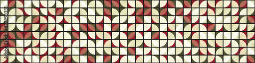 Abstract Geometric Pattern generative computational art illustration