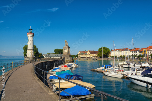 The port of Lindau on Lake Constance photo