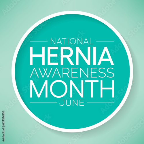 National Hernia awareness month (CDH) is observed every year in June. it occurs when an organ or fatty tissue squeezes through a weak spot in a surrounding muscle or connective tissue called fascia.
