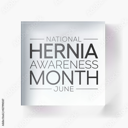 National Hernia awareness month (CDH) is observed every year in June. it occurs when an organ or fatty tissue squeezes through a weak spot in a surrounding muscle or connective tissue called fascia.