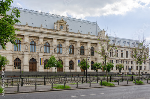 Justice Palace in old town in Bucharest, Romania 