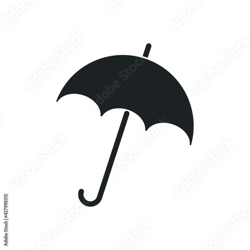 Flat umbrella icon for concept design