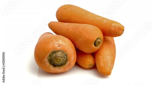 carrots isolated on white background