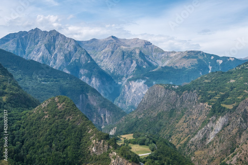 Scenic view of Alpine landscape in Northern Alps, France © kateafter