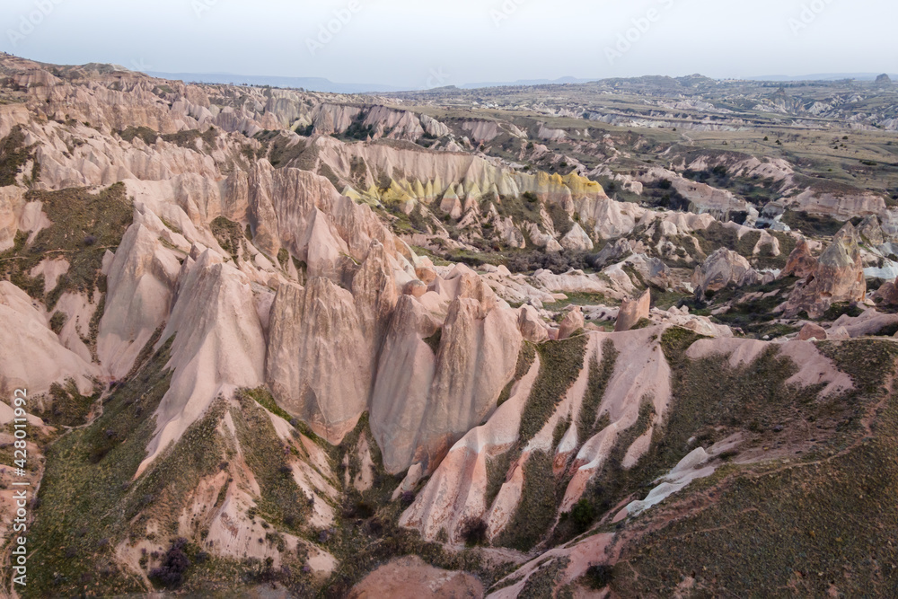 Cappadocia landscape without balloons aerial view. Turkey. Goreme National Park Cappadocia landscape without balloons aerial view. Turkey. Goreme National Park
